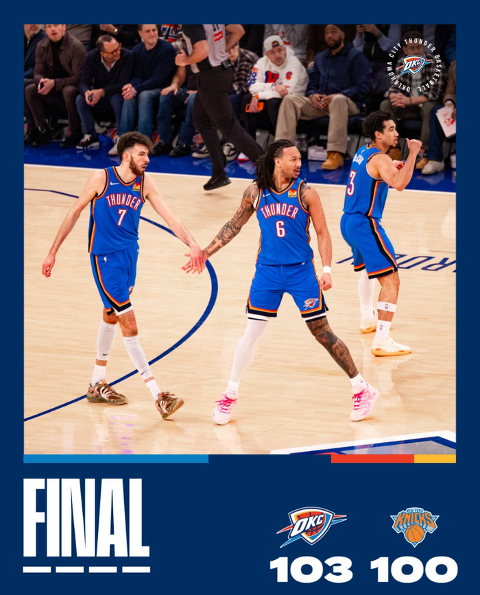 世界杯高清直播下载-复出三连胜夺回联盟第一！SGA延续四纪录被赞多面手 布朗：造犯规一绝|亚历山大|雷霆|谢伊·吉尔杰斯-亚历山大|俄克拉荷马雷霆队|纽约尼克斯队_新浪体育_新浪新闻